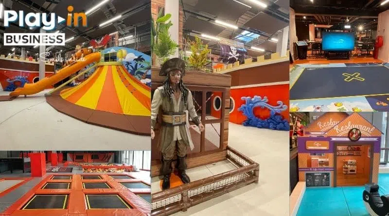 aire de jeux pirates, trampoline park et des jeux interactifs valo jump