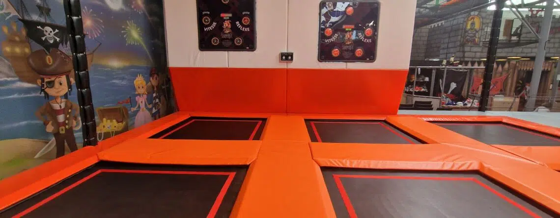 trampoline équiper d'un jeux interactifs valojump.
